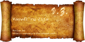 Vasváry Zita névjegykártya